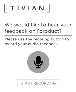 Screenshot of Audio recorder question type